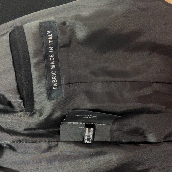 Andrew Marc Black Virgin Wool Cashmere Blend Leather Effect 10 - Picture 7 of 13